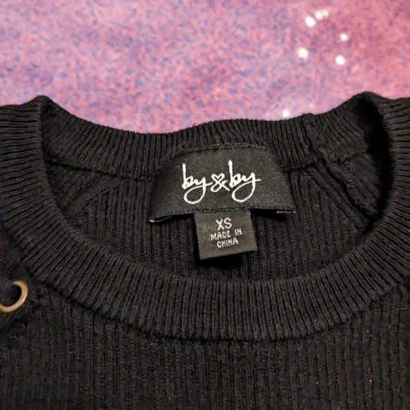 🐞 2 By & By Black and Red Sweater Bundle Size XS - Picture 7 of 9